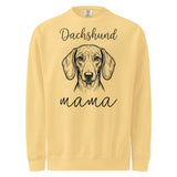 Dachshund Mama Mode Garment-dyed Sweatshirt . Butter
