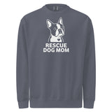 Rescue Dog Mom Garment-Dyed Sweatshirt . Denim