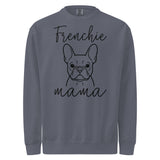 French Bulldog Frenchie Mama Mode Garment-dyed Sweatshirt . Denim