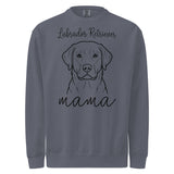 Labrador Retriever Mama Mode Unisex Garment-dyed Sweatshirt . Denim
