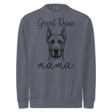 Great Dane Mama Mode Garment-dyed Sweatshirt . Denim