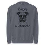Boxer Mama Mode Garment-dyed Sweatshirt . Denim
