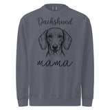 Dachshund Mama Mode Garment-dyed Sweatshirt . Denim
