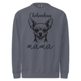 Chihuahua Mama Mode Garment-dyed Sweatshirt . Denim