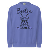 Boston Mama Mode Garment-Dyed Sweatshirt . Flo Blue