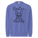 Boston Daddy Mode Garment-Dyed Sweatshirt . Flo Blue