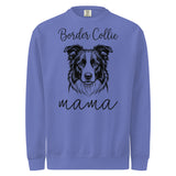 Border Collie Mama Mode Garment-dyed Sweatshirt . Flo Blue