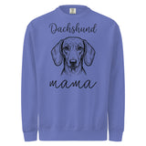 Dachshund Mama Mode Garment-dyed Sweatshirt . Flo Blue