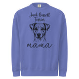 Jack Russell Terrier Mama Mode Garment-dyed Sweatshirt . Flo Blue
