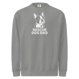Rescue Dog Dad Garment-Dyed Sweatshirt . Grey