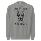 Great Dane Mama Mode Garment-dyed Sweatshirt . Grey