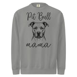 Pit Bull Mama Mode Garment-dyed Sweatshirt . Grey