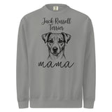 Jack Russell Terrier Mama Mode Garment-dyed Sweatshirt . Grey