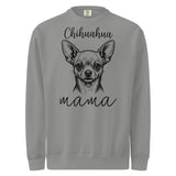 Chihuahua Mama Mode Garment-dyed Sweatshirt . Grey