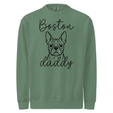 Boston Daddy Mode Garment-Dyed Sweatshirt . Light Green