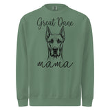 Great Dane Mama Mode Garment-dyed Sweatshirt . Light Green