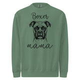 Boxer Mama Mode Garment-dyed Sweatshirt . Light Green