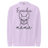 French Bulldog Frenchie Mama Mode Garment-dyed Sweatshirt . Orchid