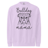English Bulldog Mama Mode Garment-dyed Sweatshirt . Orchid