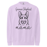 German Shepherd Mama Mode Garment-dyed Sweatshirt . Orchid