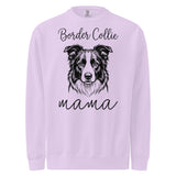 Border Collie Mama Mode Garment-dyed Sweatshirt . Orchid