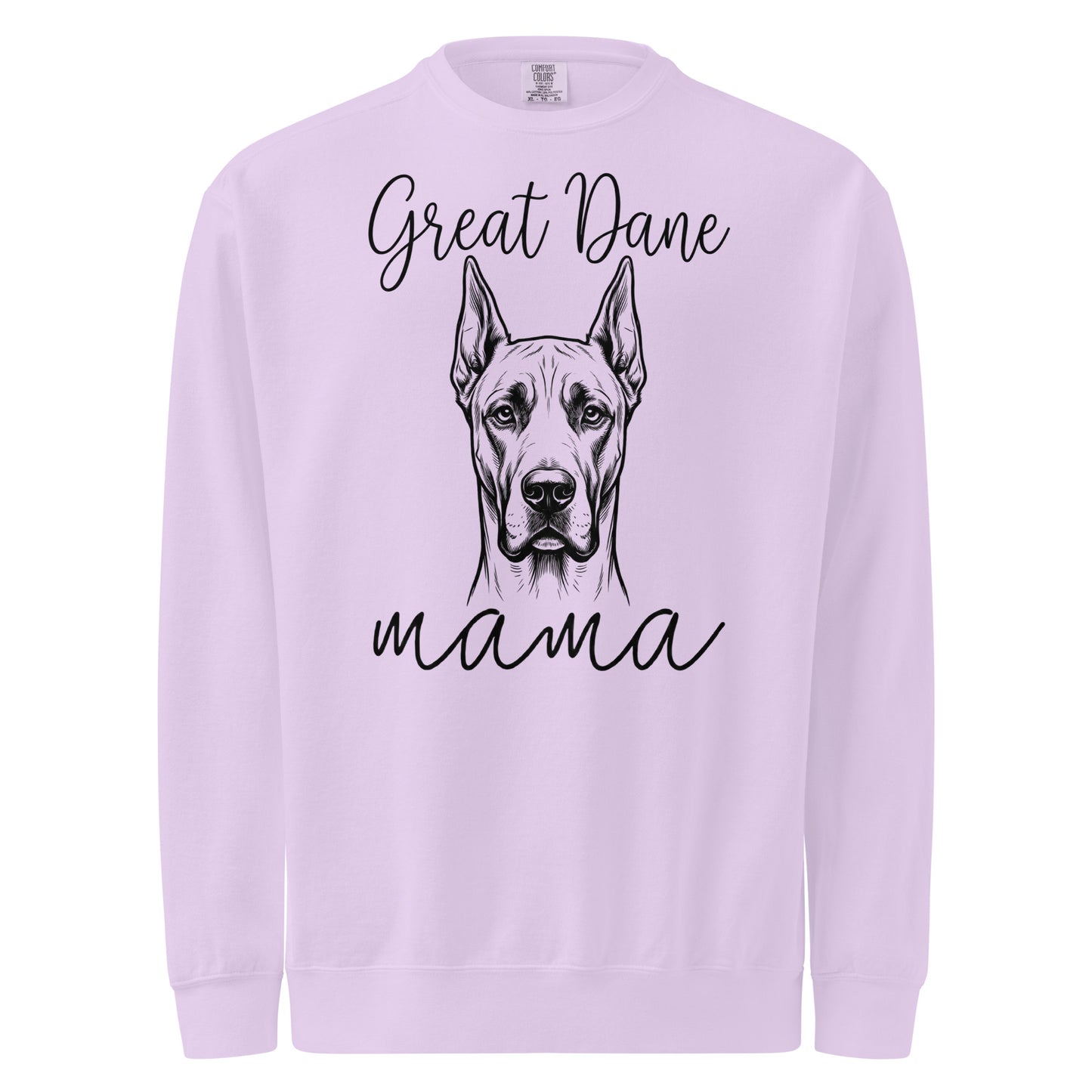 Great Dane Mama Mode Garment-dyed Sweatshirt . Orchid