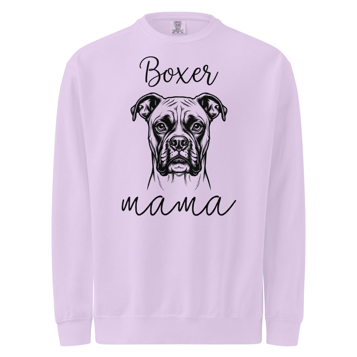 Boxer Mama Mode Garment-dyed Sweatshirt . Orchid