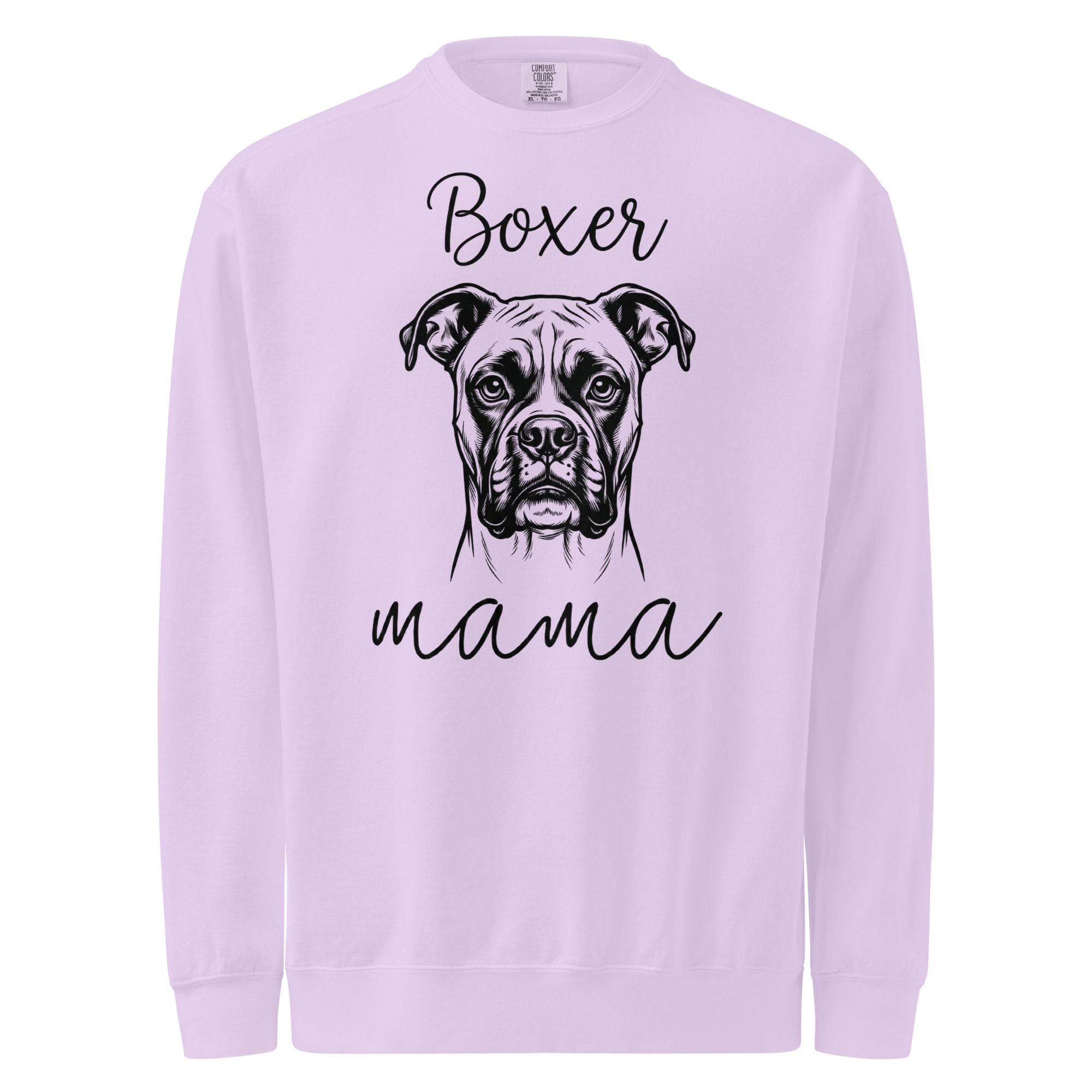 Boxer Mama Mode Garment-dyed Sweatshirt . Orchid