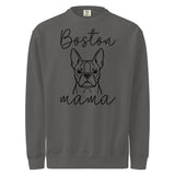 Boston Mama Mode Garment-Dyed Sweatshirt . Pepper