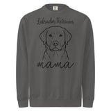 Labrador Retriever Mama Mode Unisex Garment-dyed Sweatshirt . Pepper