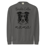 Border Collie Mama Mode Garment-dyed Sweatshirt . Pepper