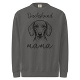 Dachshund Mama Mode Garment-dyed Sweatshirt . Pepper