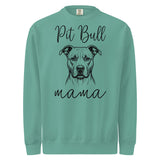 Pit Bull Mama Mode Garment-dyed Sweatshirt . Seafoam