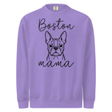 Boston Mama Mode Garment-Dyed Sweatshirt . Violet