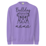 English Bulldog Mama Mode Garment-dyed Sweatshirt . Violet