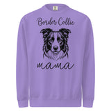 Border Collie Mama Mode Garment-dyed Sweatshirt . Violet