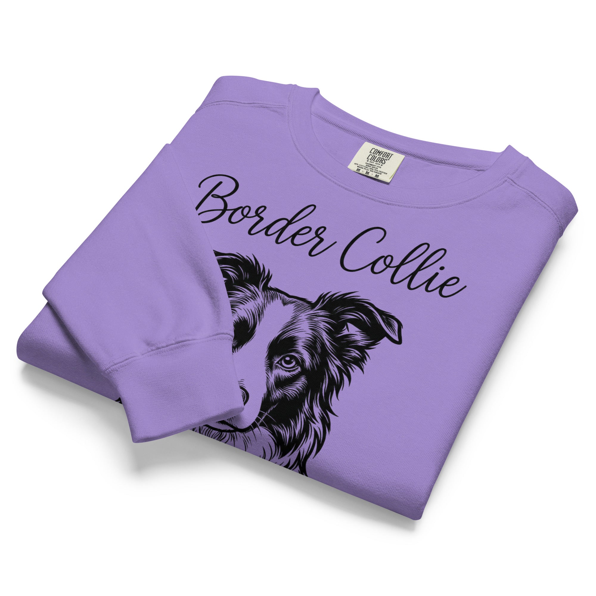 Border Collie Mama Mode Garment-dyed Sweatshirt .