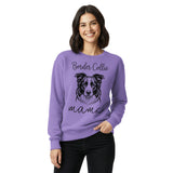 Border Collie Mama Mode Garment-dyed Sweatshirt .