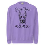 Great Dane Mama Mode Garment-dyed Sweatshirt . Violet