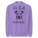 Pit Bull Mama Mode Garment-dyed Sweatshirt . Violet