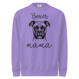 Boxer Mama Mode Garment-dyed Sweatshirt . Violet