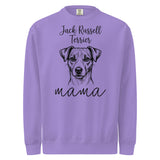 Jack Russell Terrier Mama Mode Garment-dyed Sweatshirt . Violet