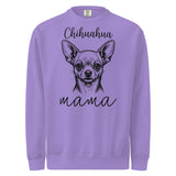Chihuahua Mama Mode Garment-dyed Sweatshirt . Violet