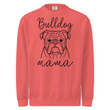 English Bulldog Mama Mode Garment-dyed Sweatshirt . Watermelon