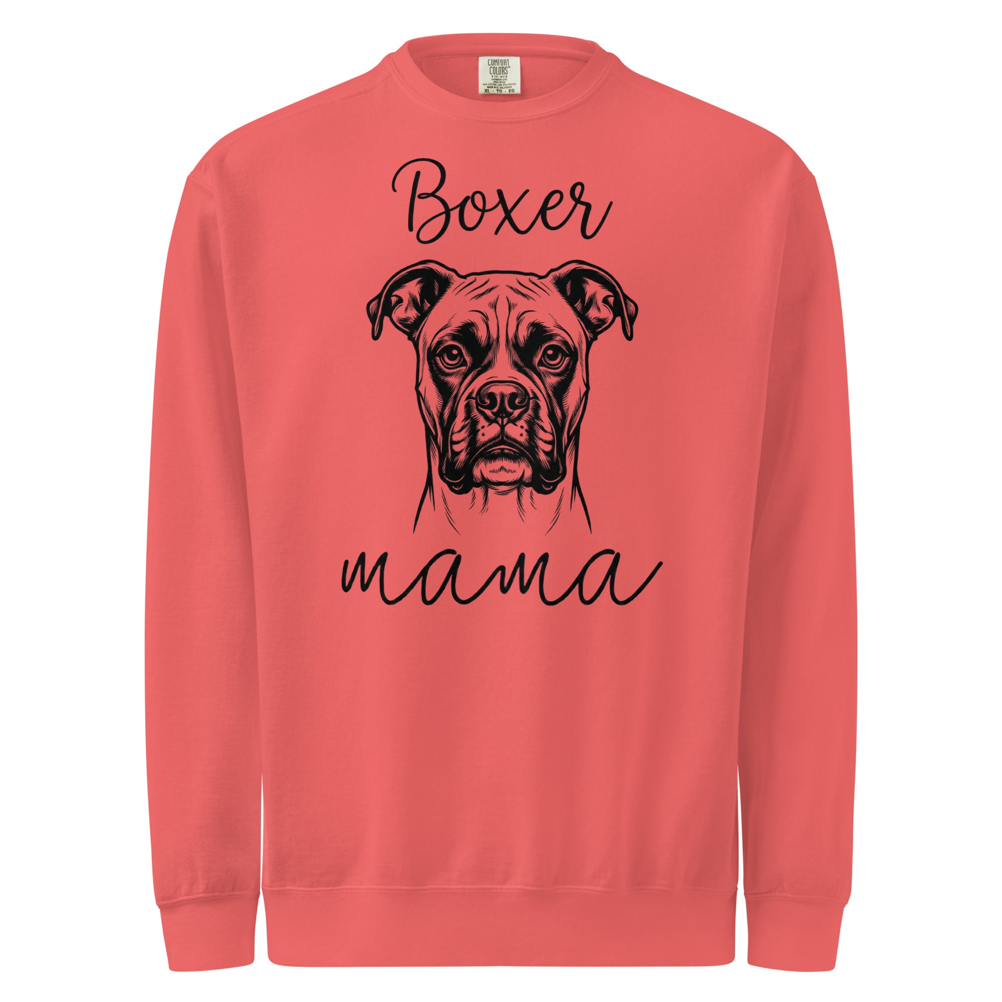 Boxer Mama Mode Garment-dyed Sweatshirt . Watermelon
