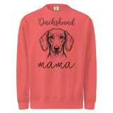 Dachshund Mama Mode Garment-dyed Sweatshirt . Watermelon