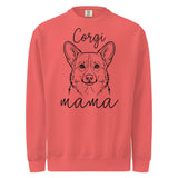 Corgi Mama Mode Garment-dyed Sweatshirt . Watermelon