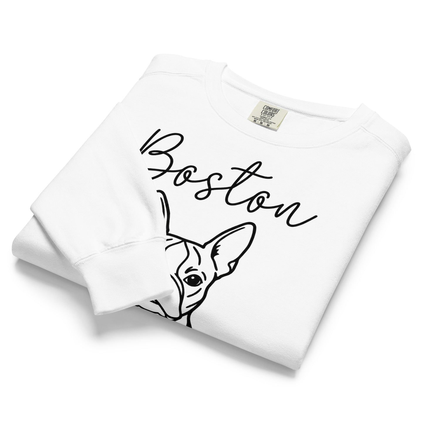 Boston Mama Mode Garment-Dyed Sweatshirt .