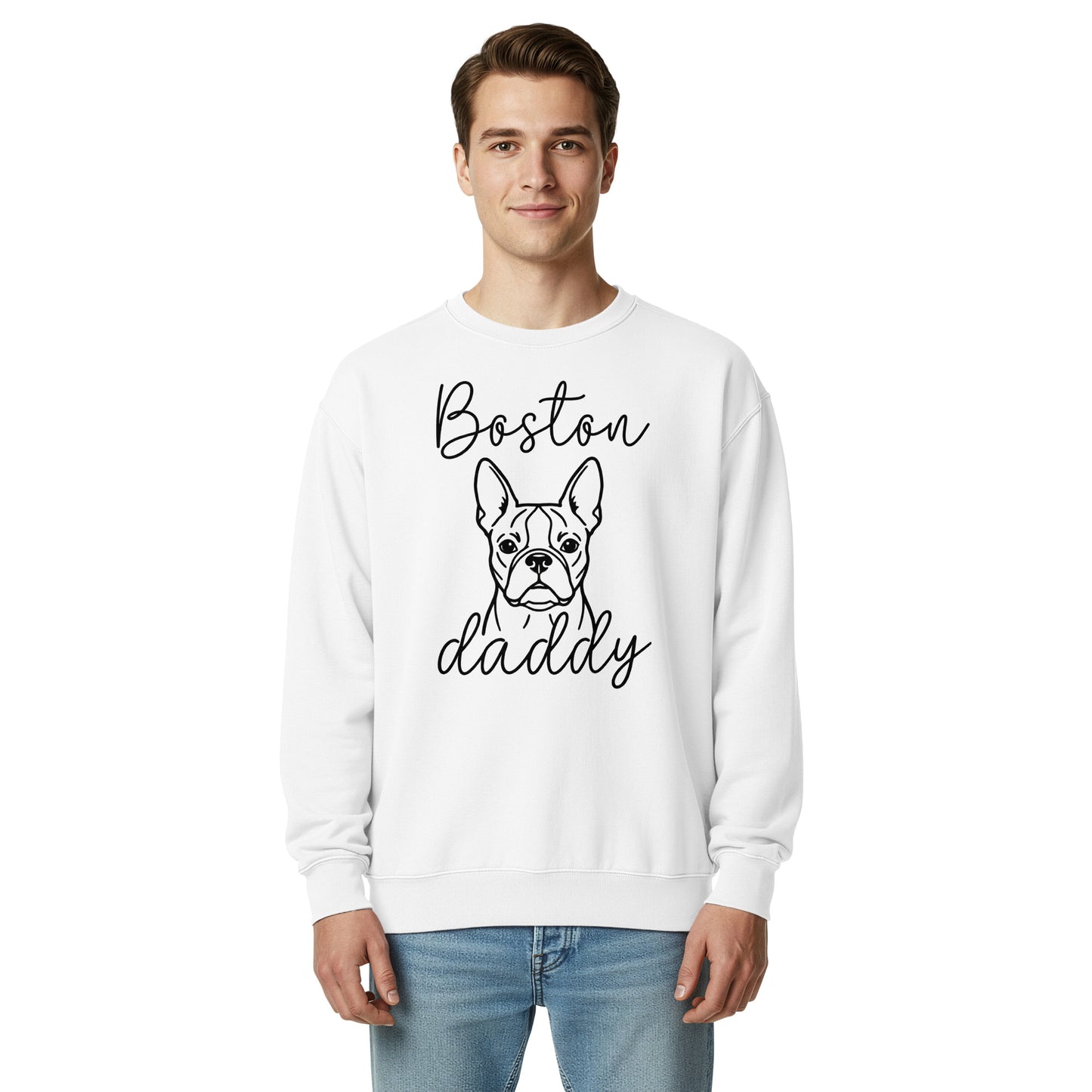 Boston Daddy Mode Garment-Dyed Sweatshirt .