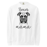 Boxer Mama Mode Garment-dyed Sweatshirt . White